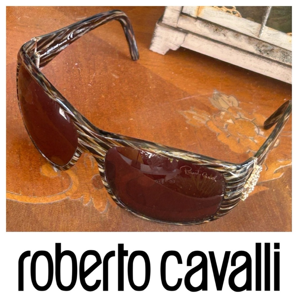 Brown Rhinestone Sunglasses - Picture 4 of 16